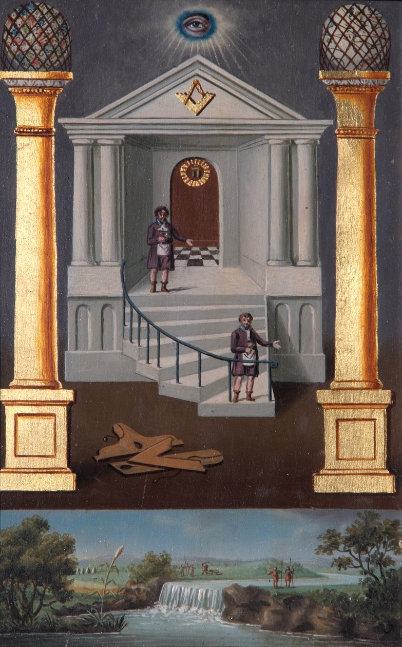Anden grads frimurersporingstavle, 1819 af Josiah Bowring