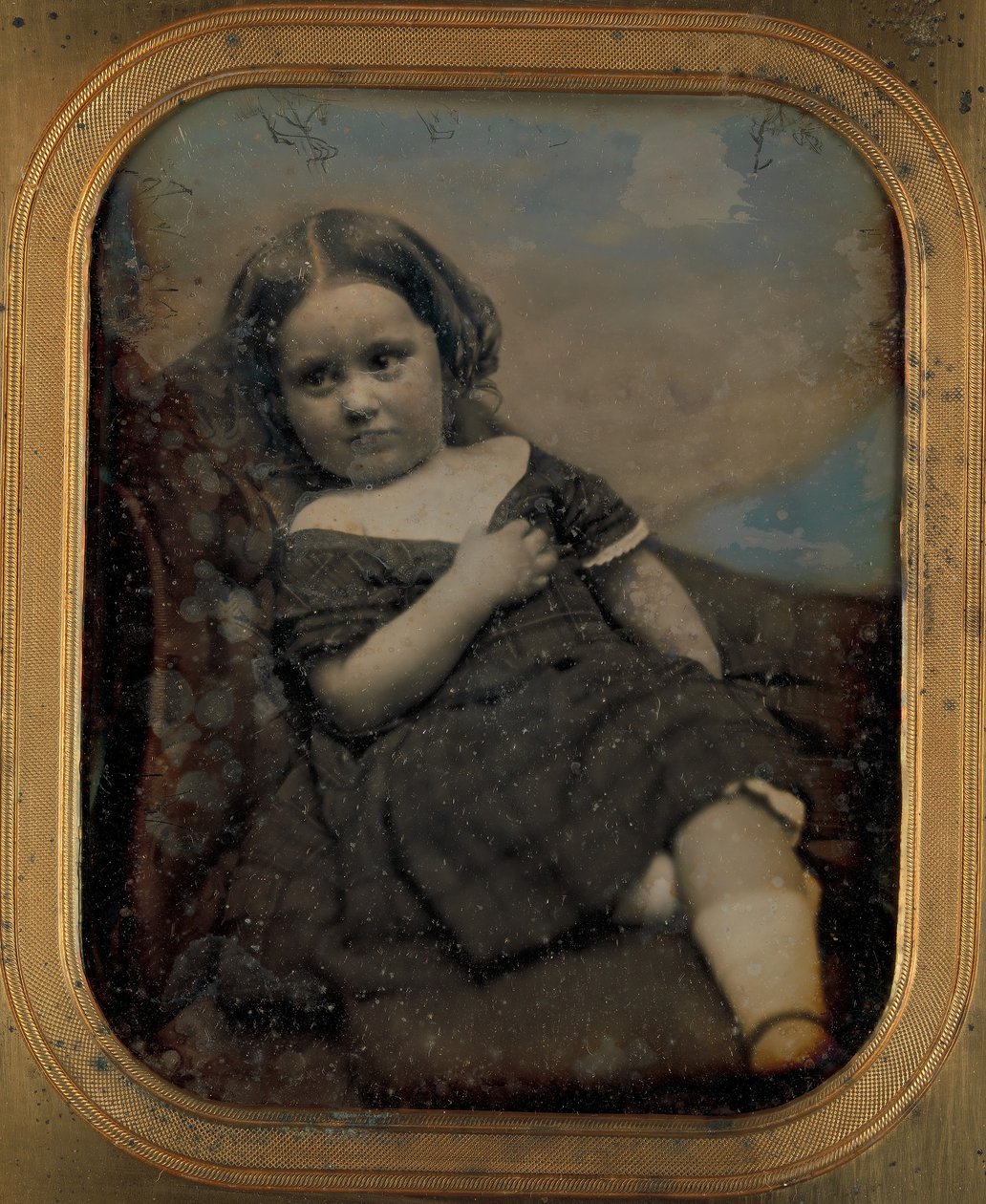 Augusta Hawes på fire år, 1850