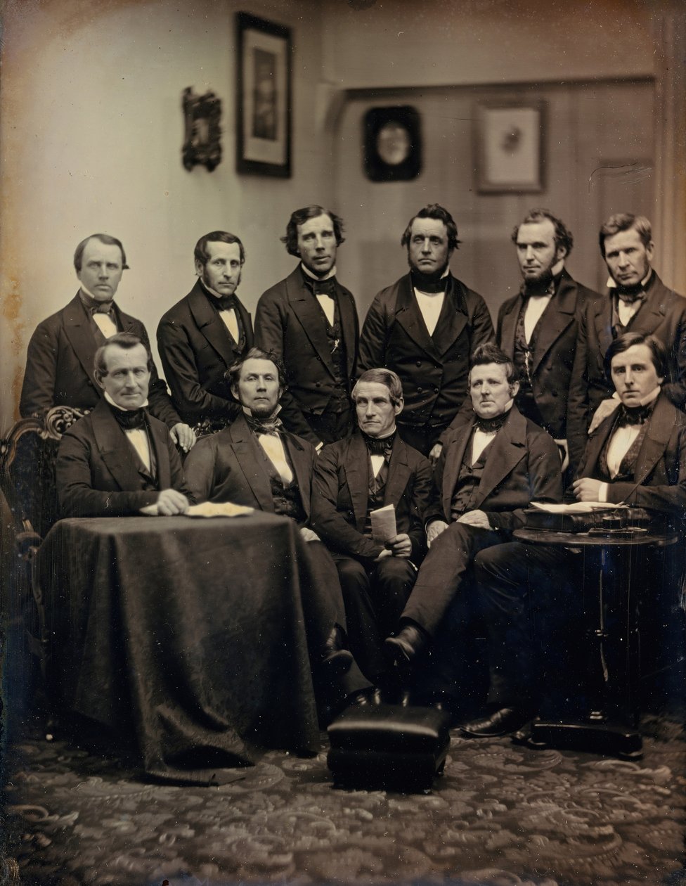 Boston Lawyers or Clergymen, ca. 1850. Skaber: Josiah Johnson Hawes, Albert Sands Southworth. af Josiah Johnson Hawes, Albert Sands Southworth