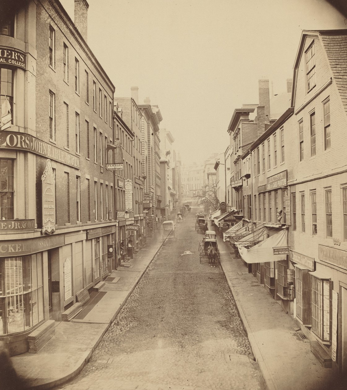 School Street, Boston, 1850