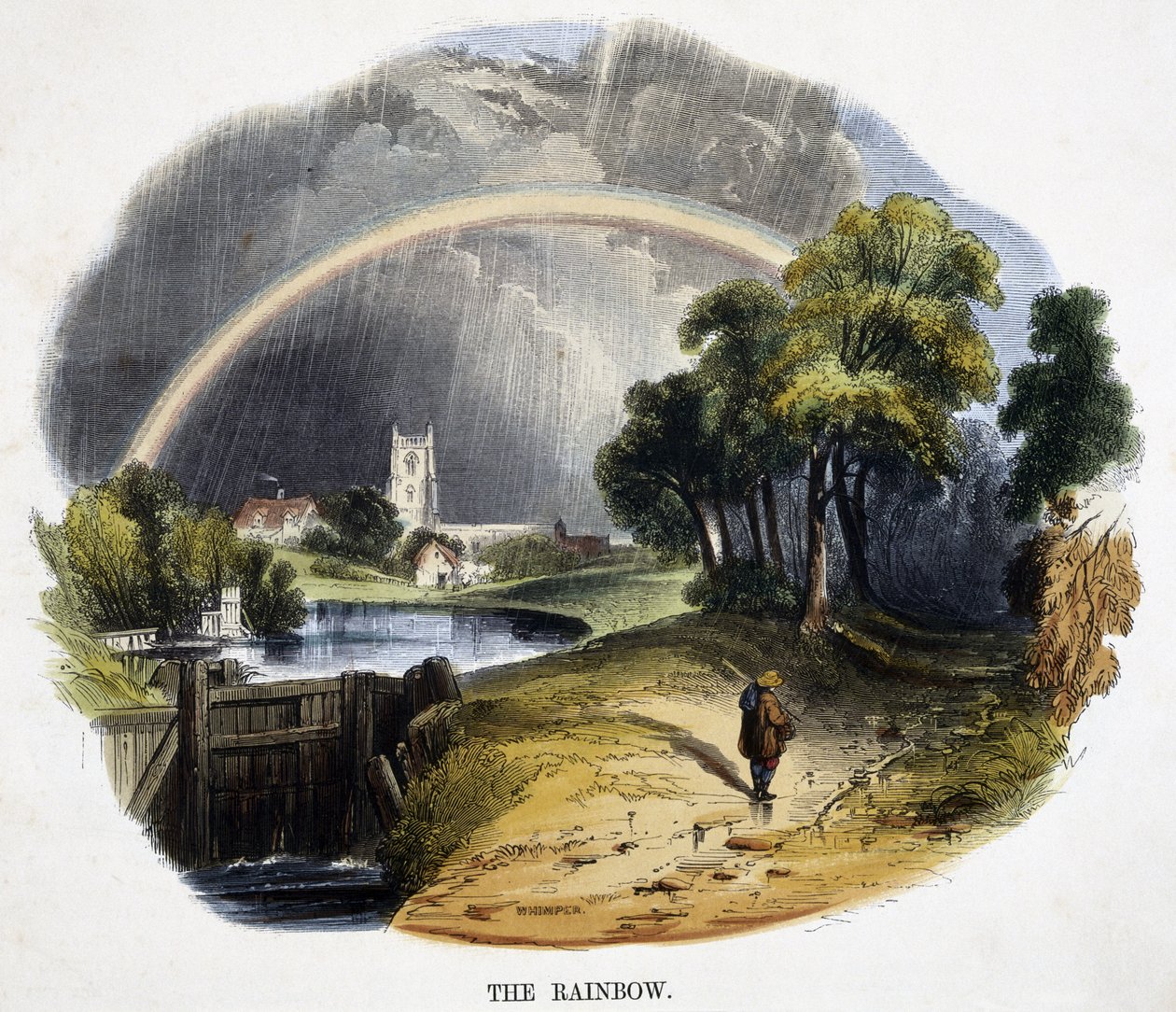 The Rainbow, fra Phenomena of Nature, 1849 af Josiah Wood Whymper
