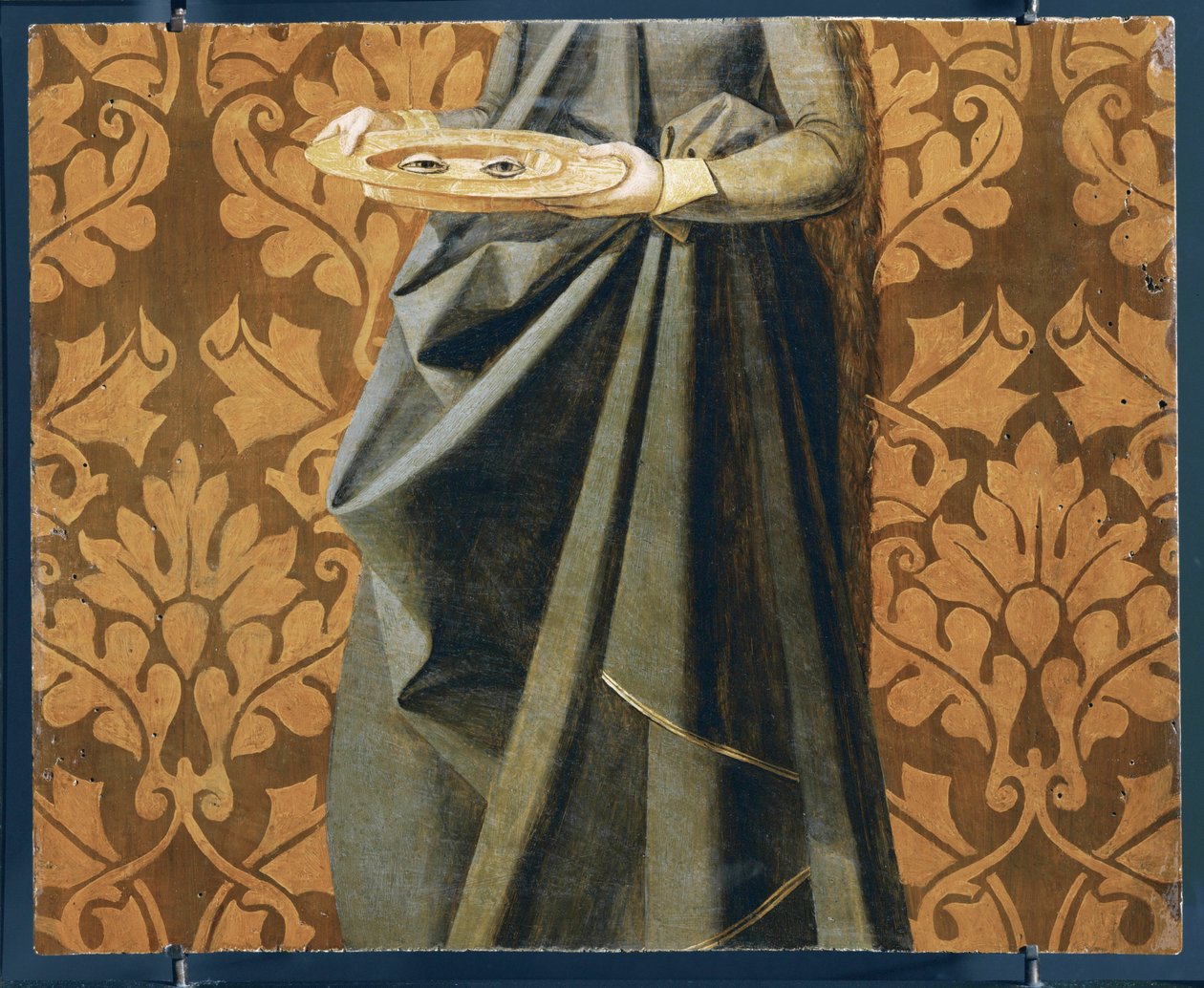 Eyes of Saint Lucia, detalje (maleri på træ) af Josse (fl.1493 1508) Lieferinxe