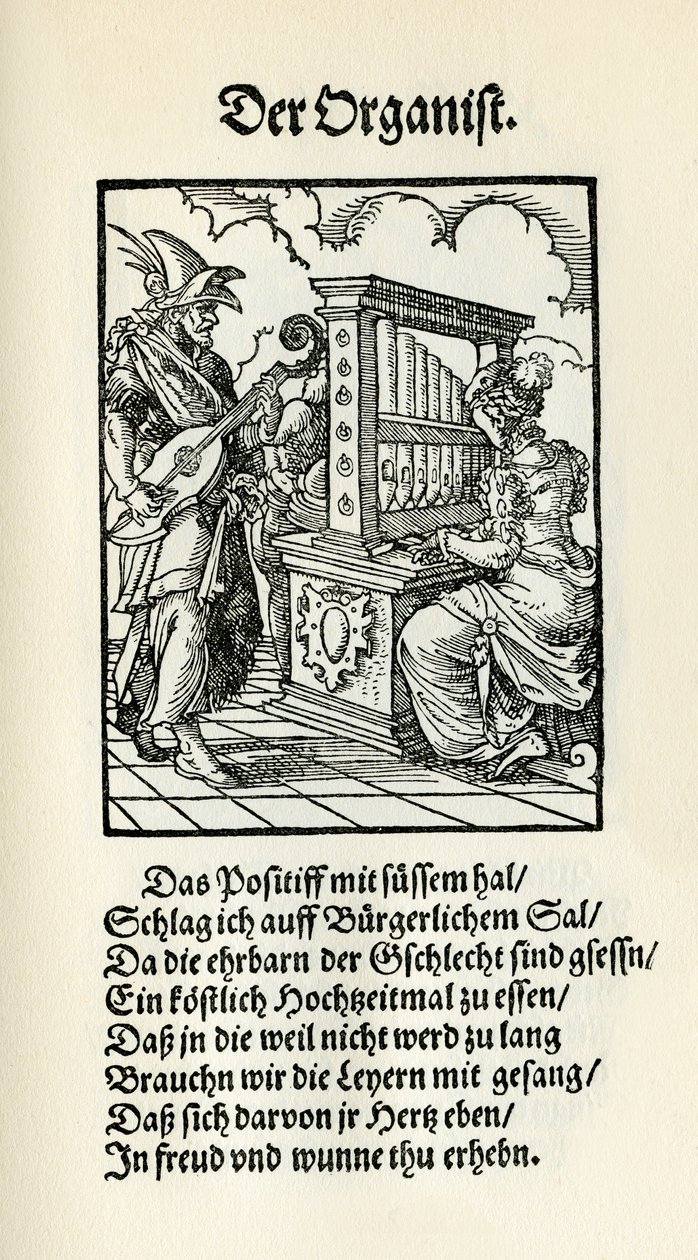 Organist af Jost Amman