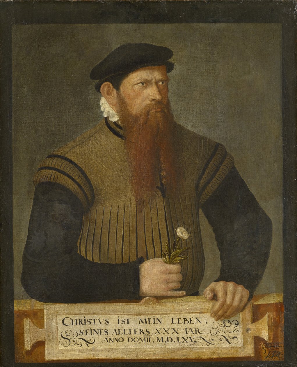 Portræt af en skægget mand, 1565 af Jost Amman