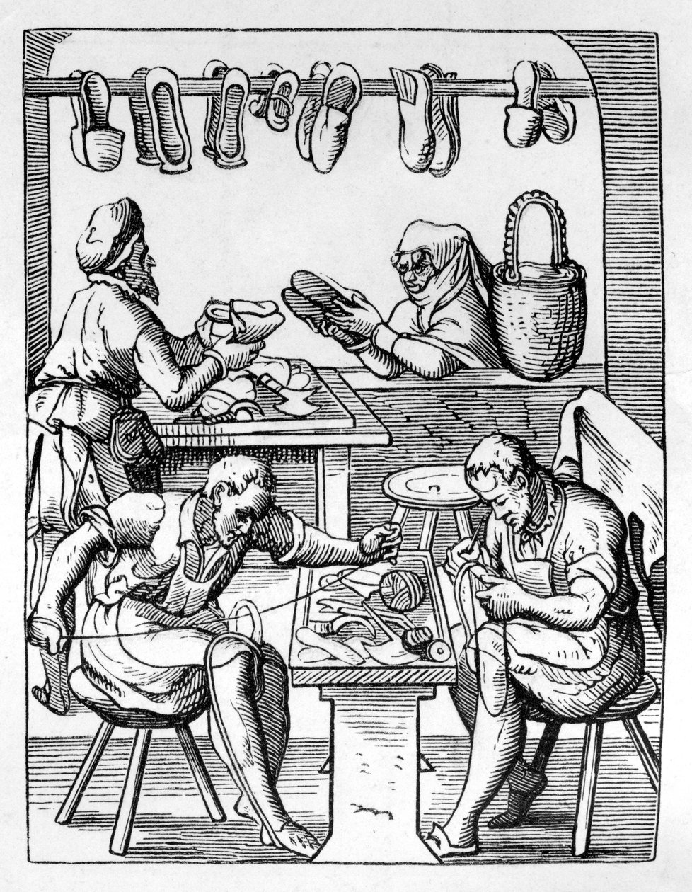 Skomager, c1559-1591 af Jost Amman
