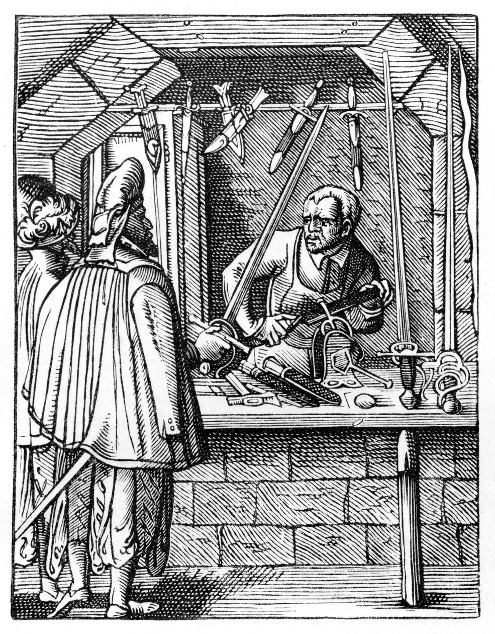Sværdmager, c1559-1591 af Jost Amman