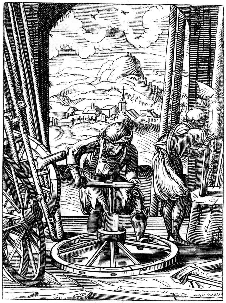 Wheelwright, 1500-tallet 1849. af Jost Amman