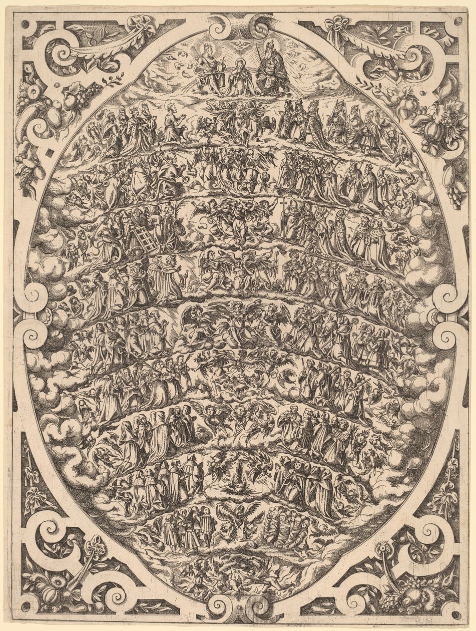 Himlenes Hierarki, 1579. af Jost Ammon