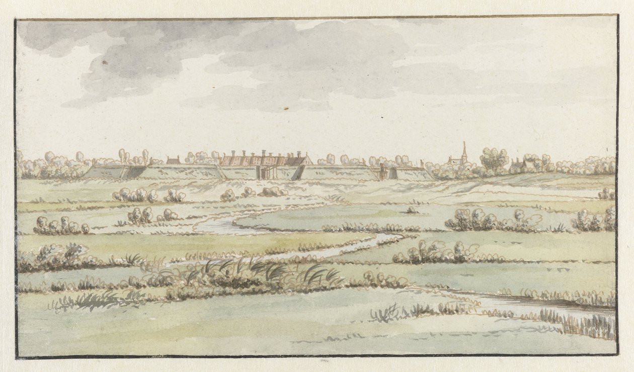 Udsigt over fæstningen Saint-Michiel, nær 