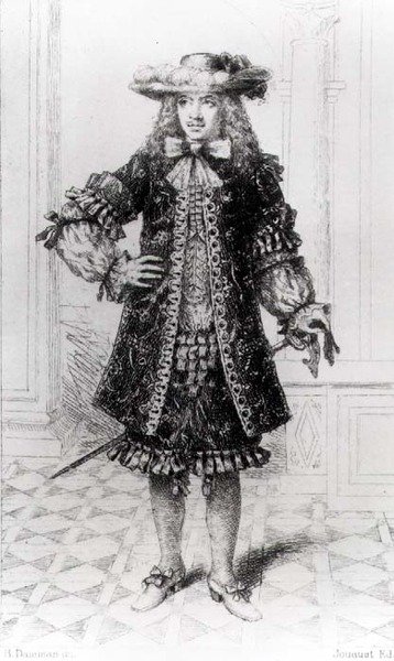 Moliere (1622-73) engraved by B. Damman af Jouaust Jouaust