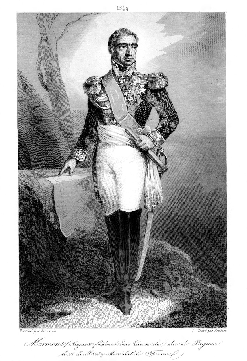 Auguste Frederic Louis Viesse de Marmont 1774-852, hertug af Ragusa og marskal af Frankrig, 1839. af Joubert