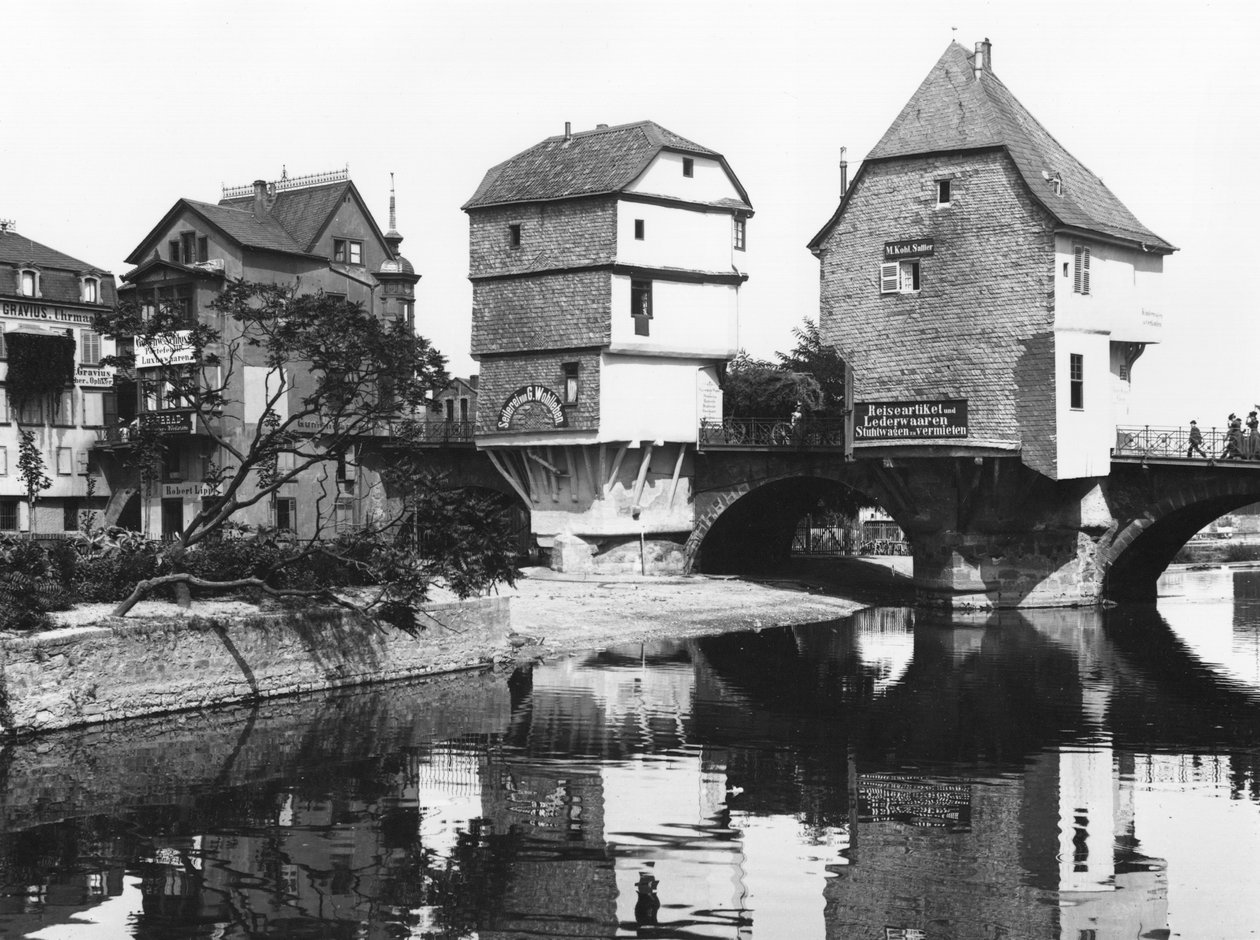 Nær broen, Bad Kreuznach, ca. 1910 af Jousset