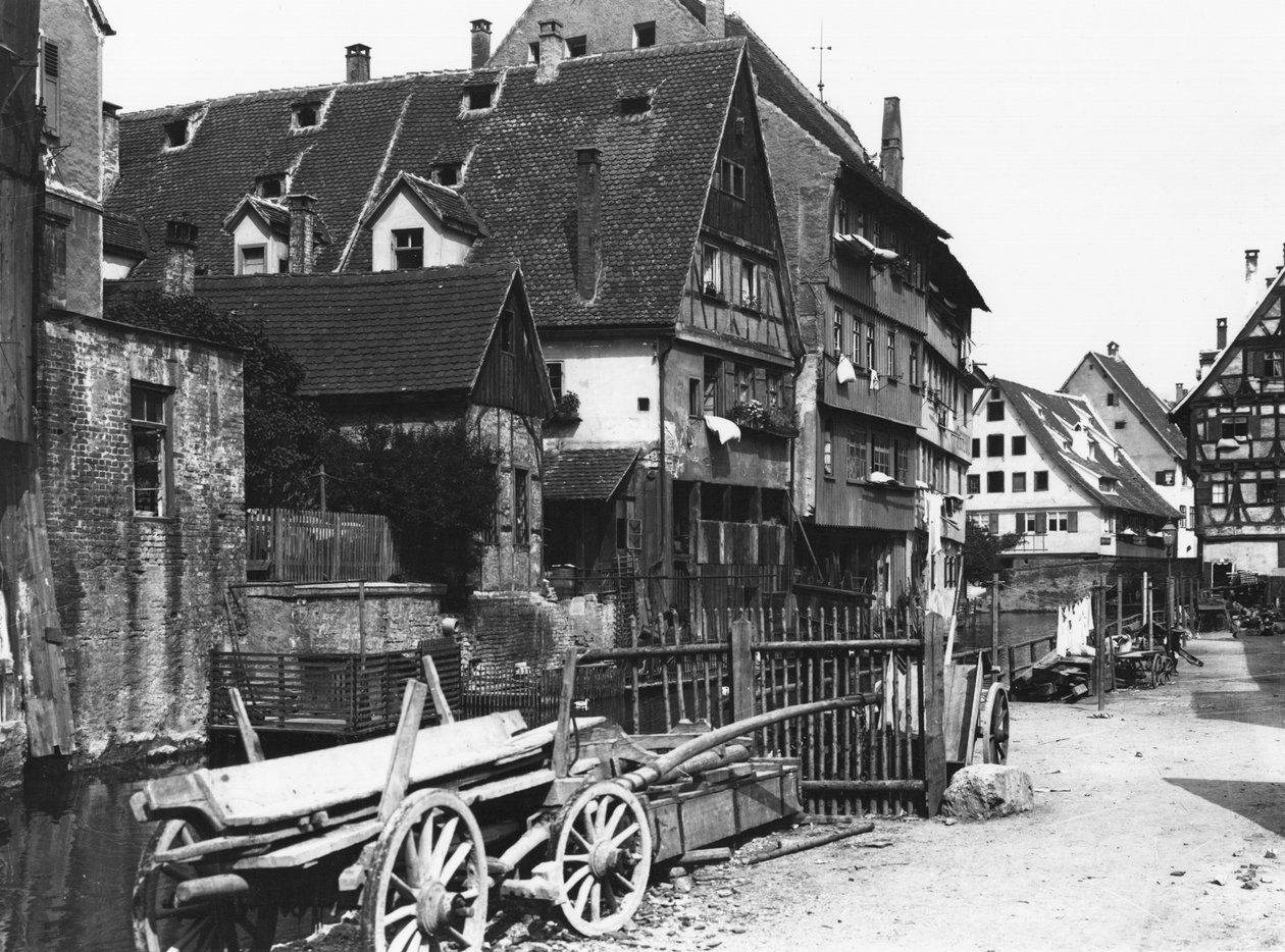 Udsigt over det gamle kvarter, Ulm, ca.1910 af Jousset