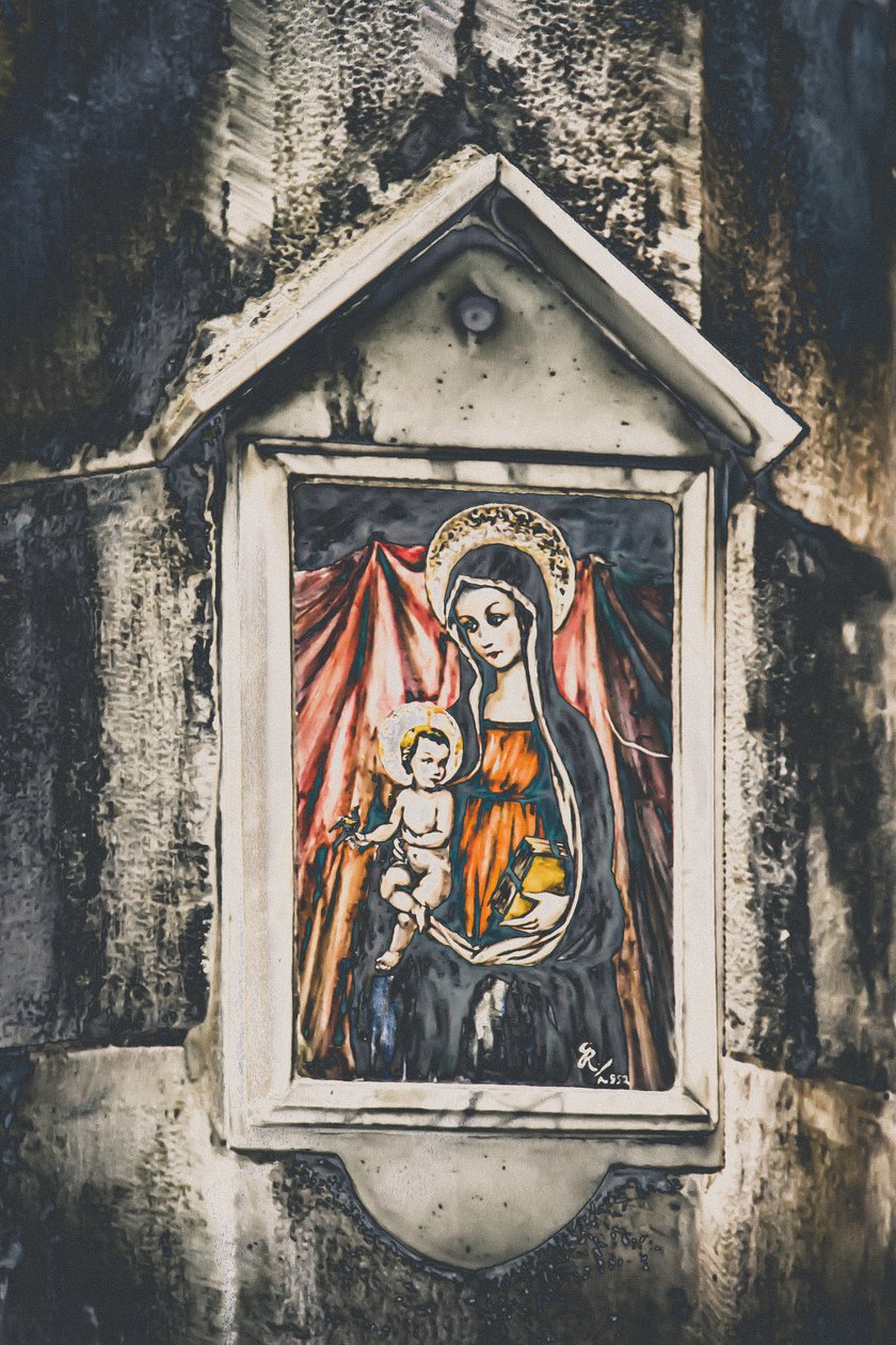 Mor og barn, fra serien Mary and Jesus in Savonna, 2015 (fotografi) af Joy Lions