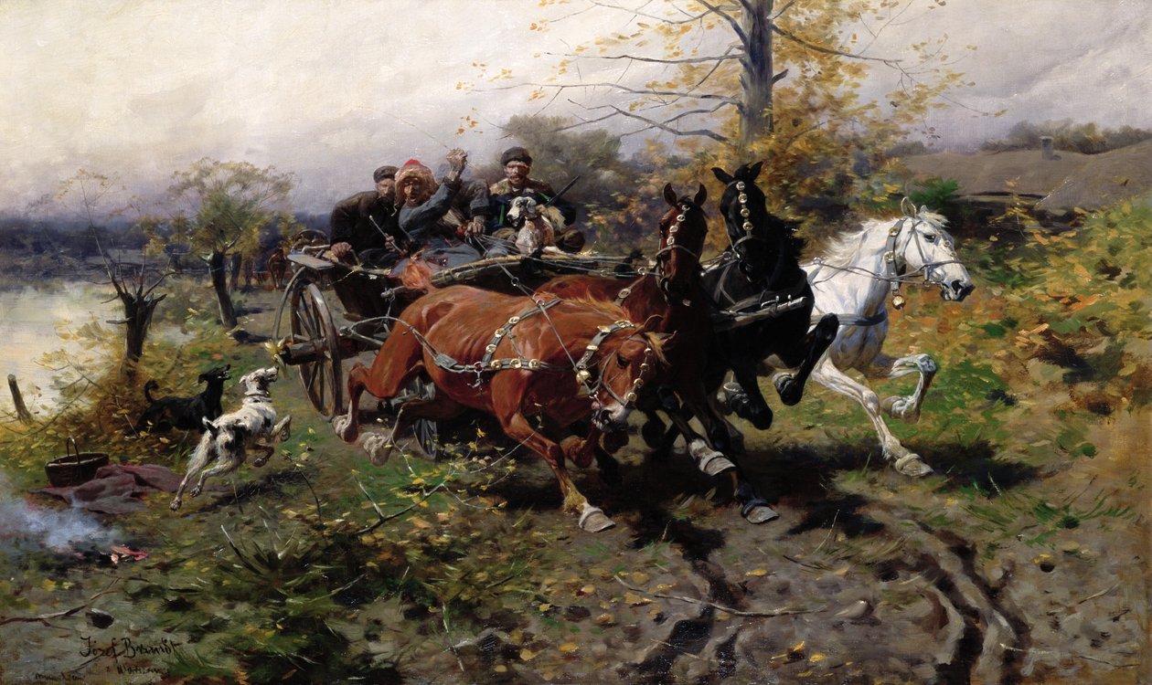 Fartvogn, ca. 1900 af Jozef Brandt