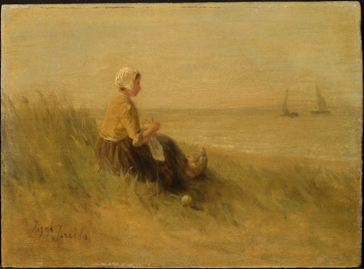 Kvinde på stranden af Jozef Israëls