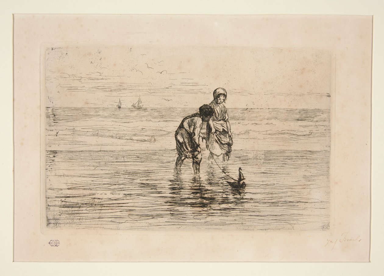 Børn på stranden af Jozef Israëls