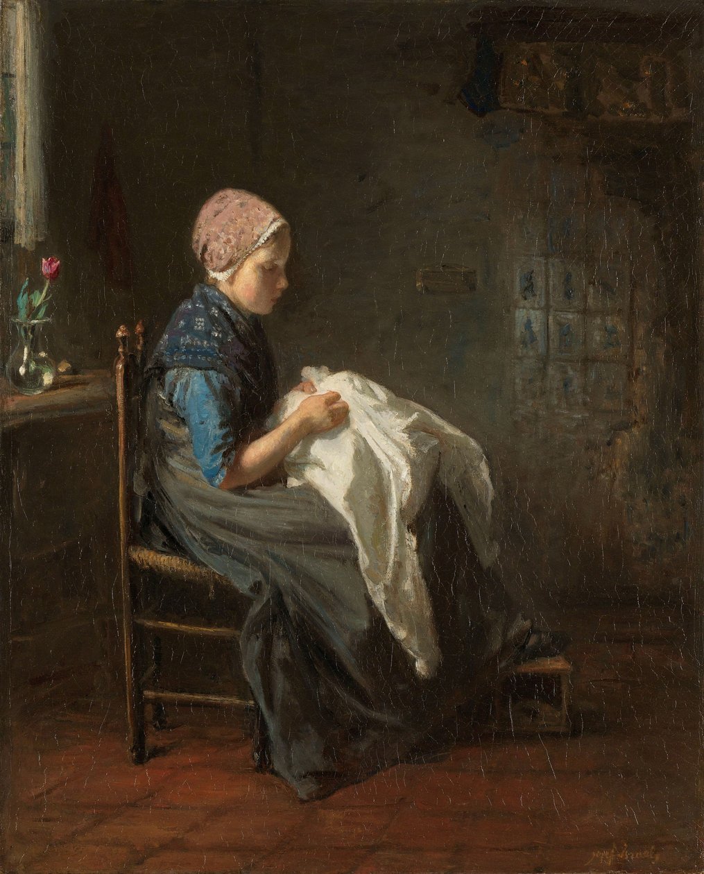 Den lille syerske, 1850-88 af Jozef Israëls