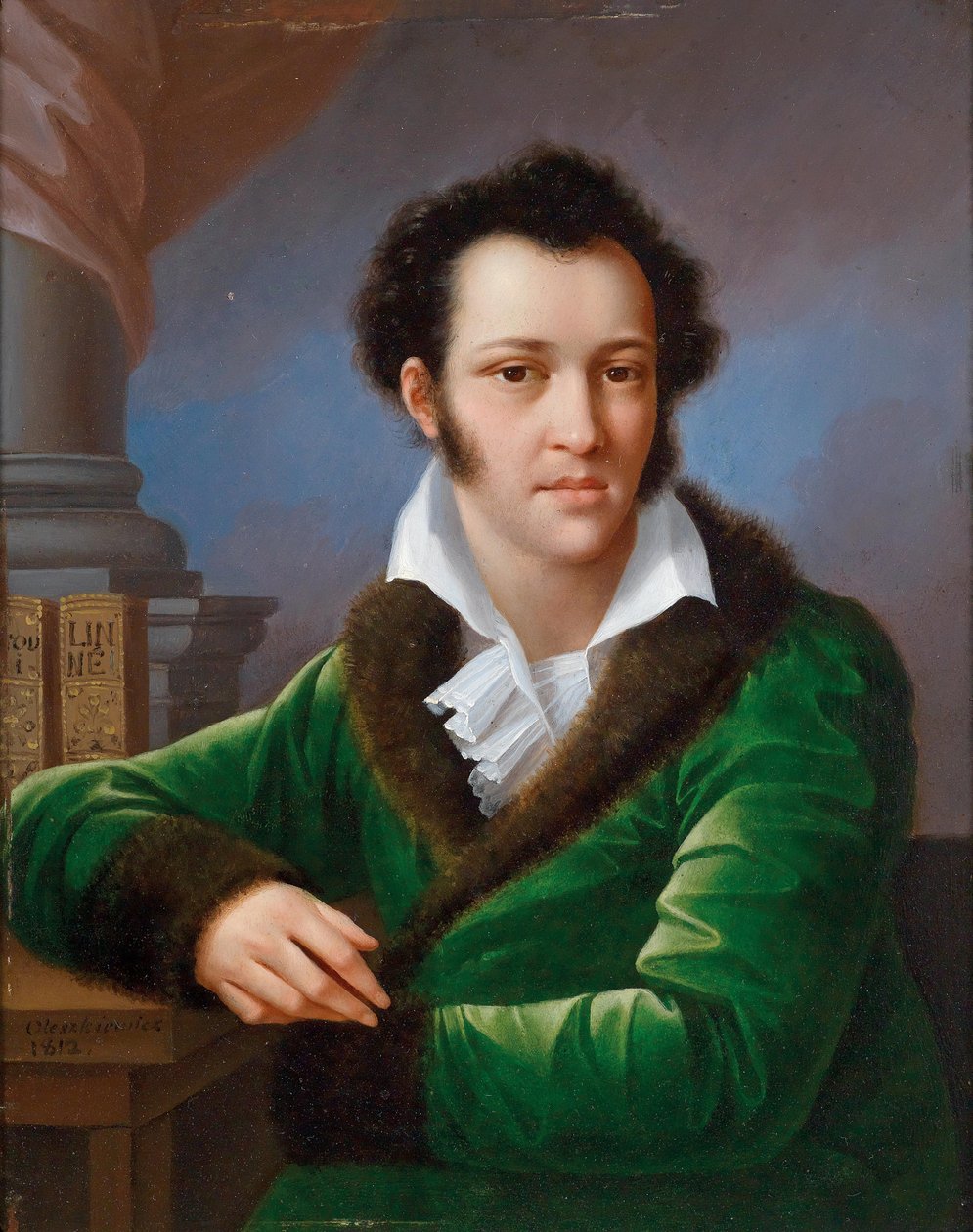 Portræt af grev Fjodor Ivanovich Tolstoj 1782-1846, kendt som amerikaneren, 1812. af Jozef Oleszkiewicz