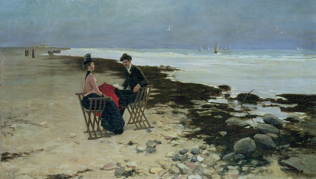 Ferie ved havet, 1888 af Jozef Wodzinski
