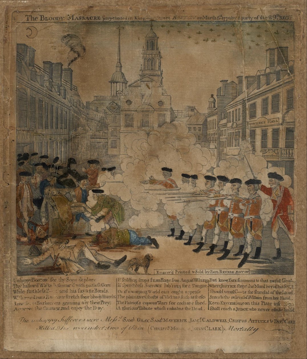 Den blodige massakre af Jr. Paul Revere