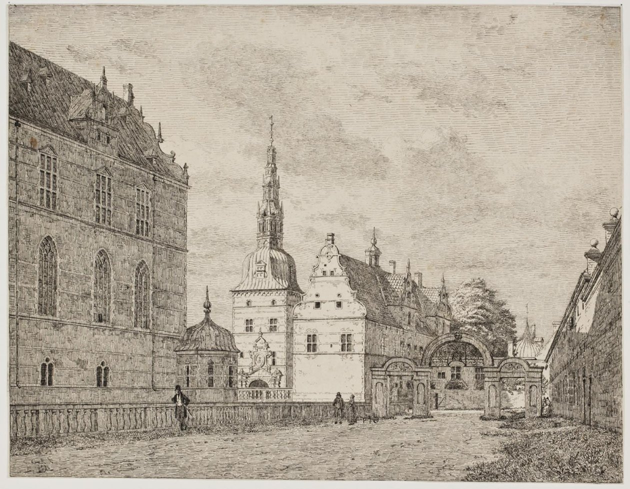 Karusselgården ved Frederiksborg af Jørgen Roed