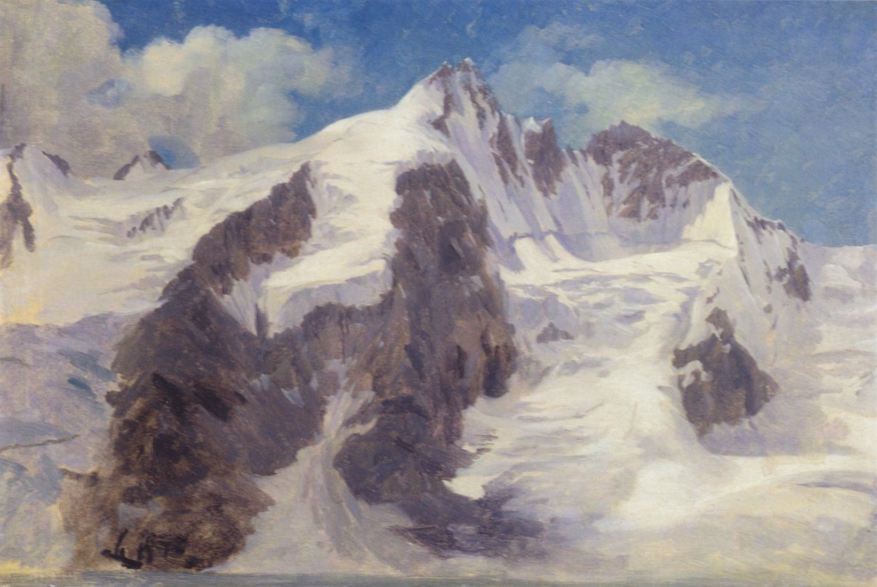 Snedækkede bjergtoppe. af Jørgen Sonne