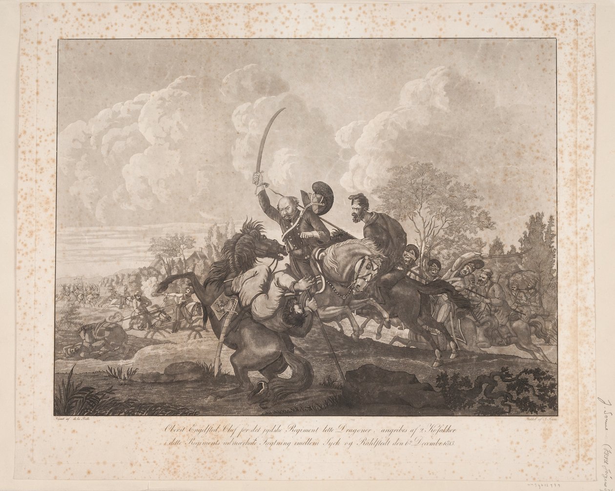 Oberst Engelsted i slaget ved Rahlstedt, 1813 af Jørgen V. Sonne