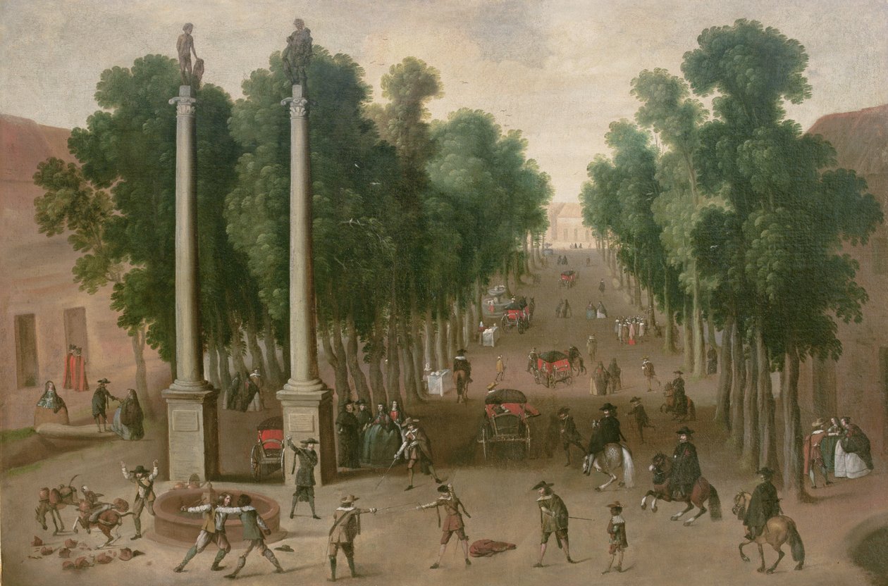 En markedsplads i Sevilla, ca. 1650 af Juan Bautista Martinez Del Mazo
