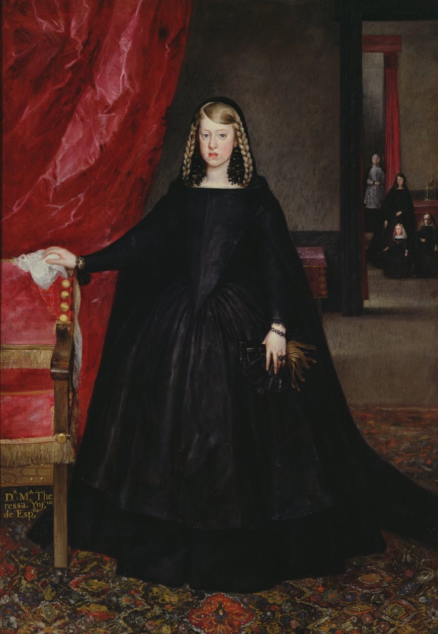 Kejserinde Dona Margarita af Østrig i sørgedragt (1480-1530) 1666 af Juan Bautista Martinez Del Mazo