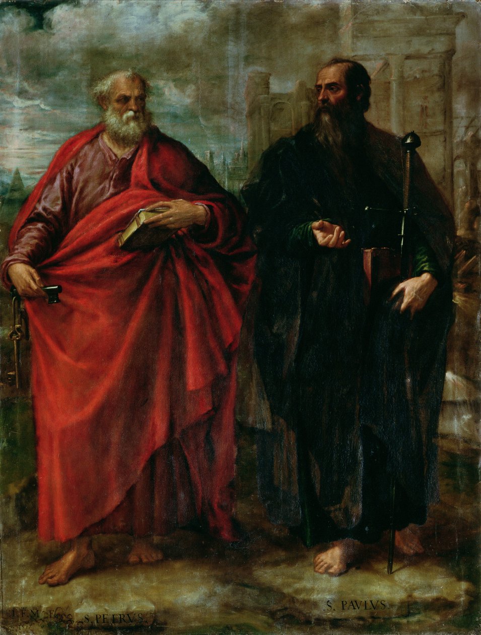 Peter og Paul, 1577 af Juan Fernandez de Navarrete