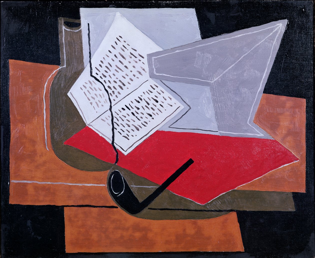 Skål og bog af Juan Gris
