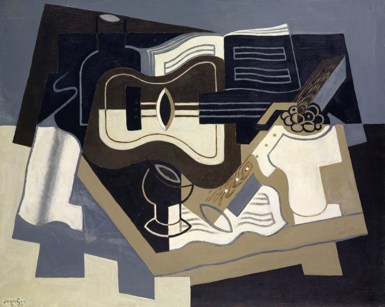 Guitar og klarinet, 1920 af Juan Gris