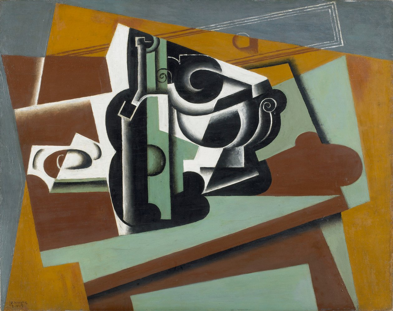 Stilleben, 1917 af Juan Gris