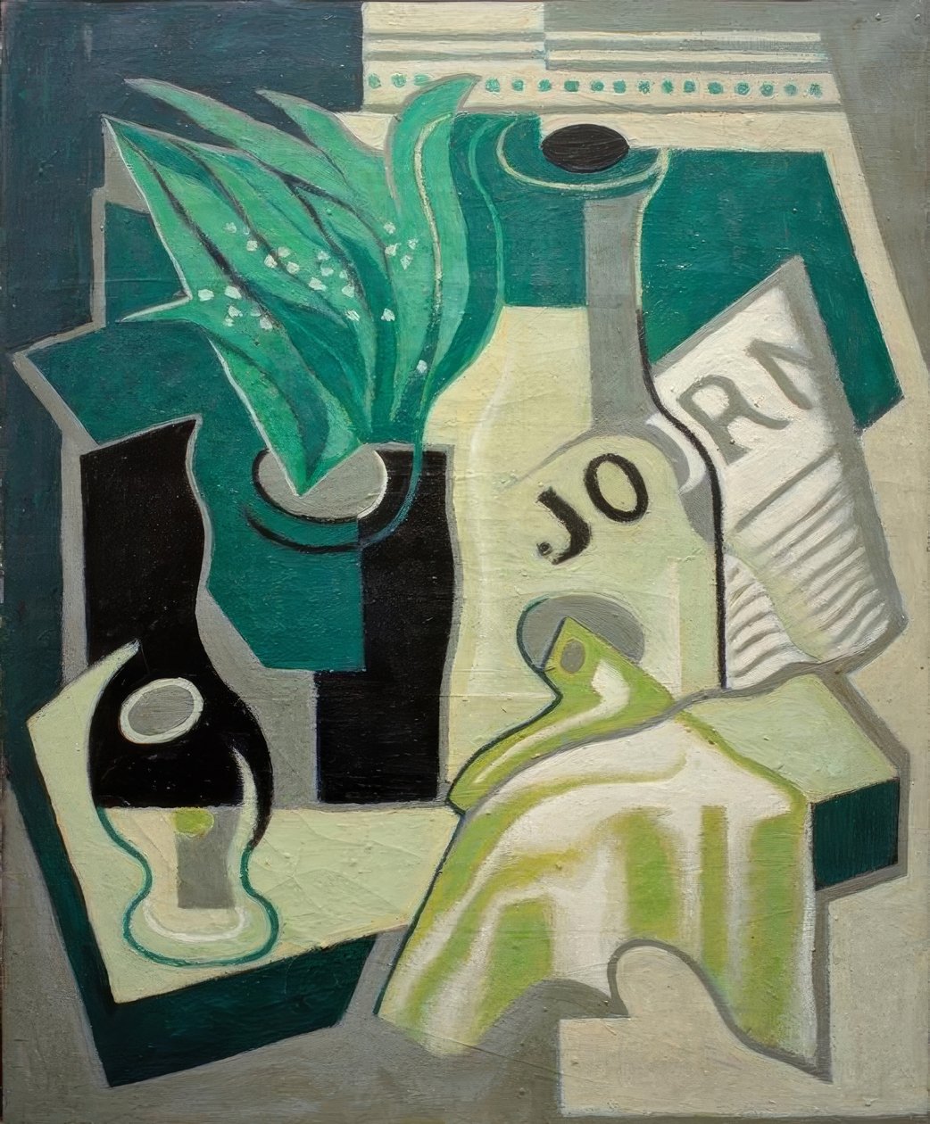 Vase med liljekonvaller af Juan Gris