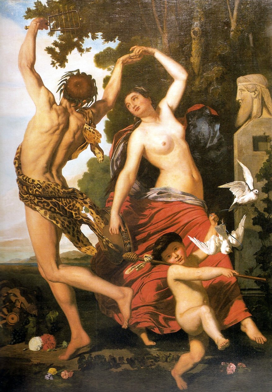 Faun og Bacchant af Juan Leon Palliere