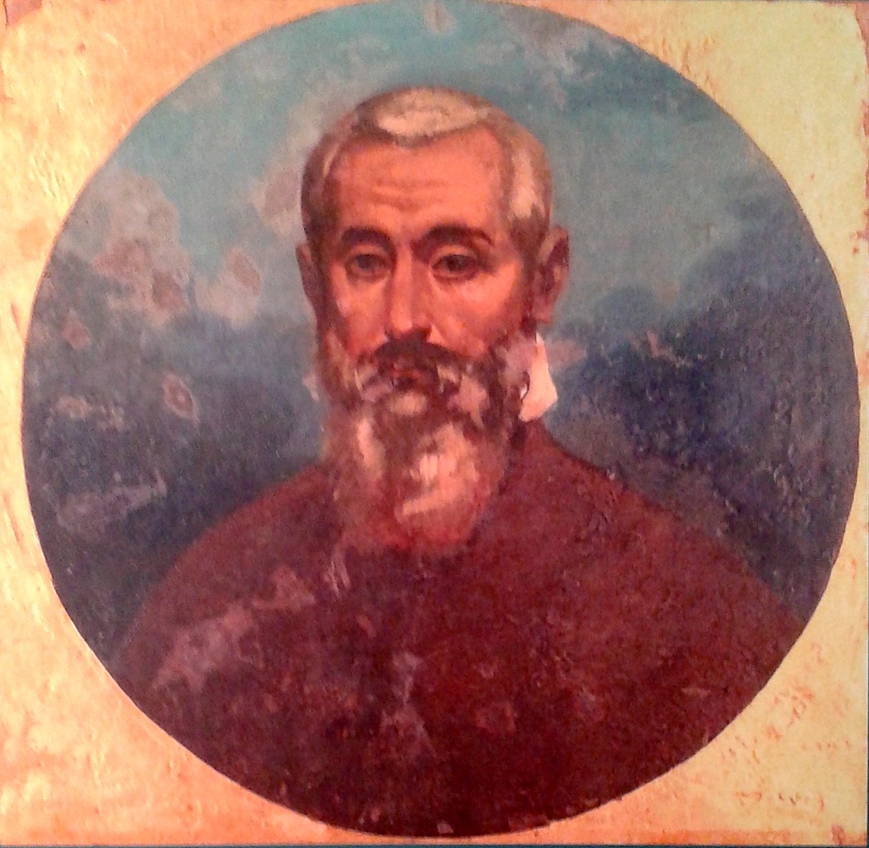 Portræt af den italienske maler Jacopo Tintoretto af Juan Leon Palliere