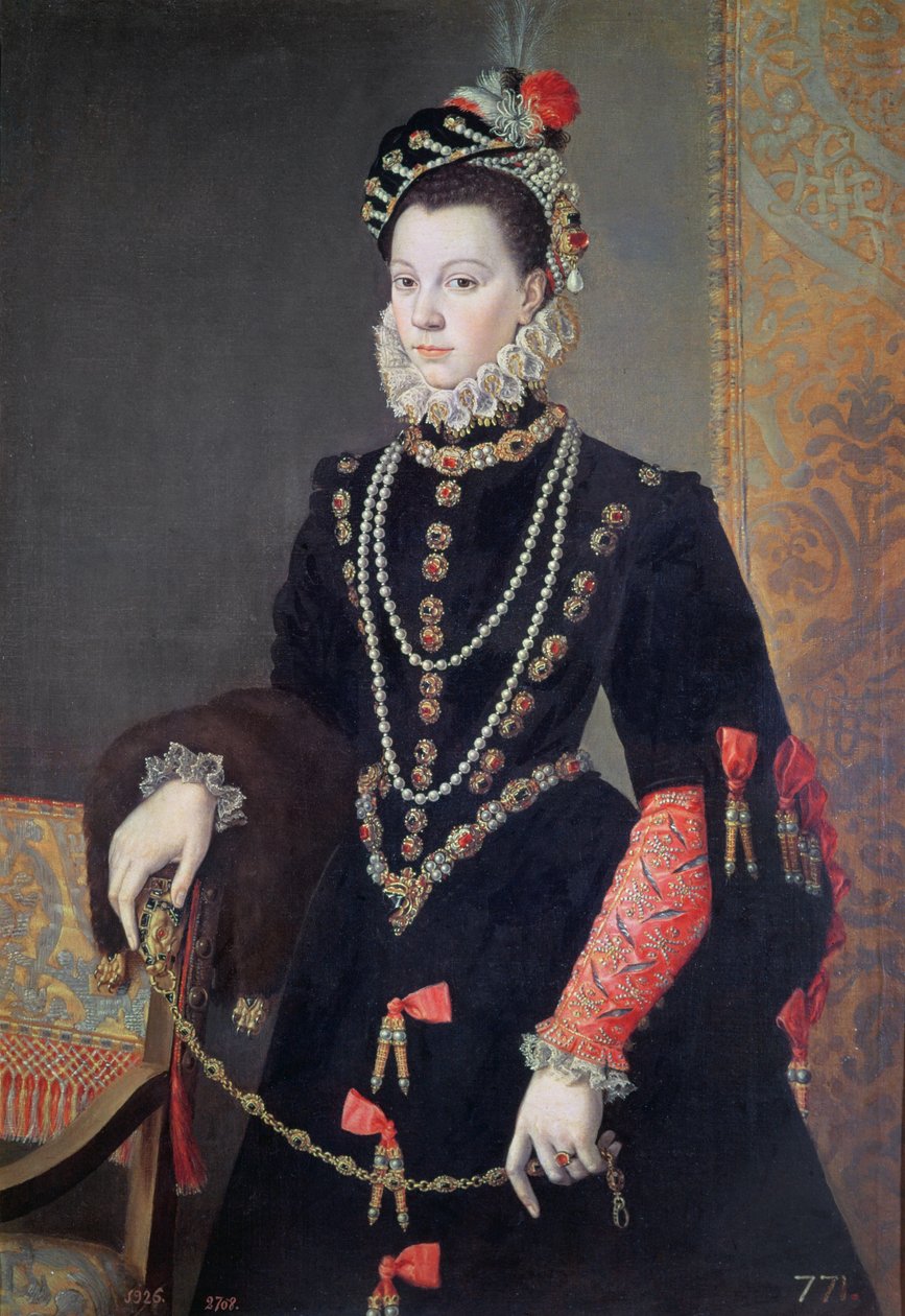 Elizabeth de Valois, ca. 1605 af Juan Pantoja de la Cruz