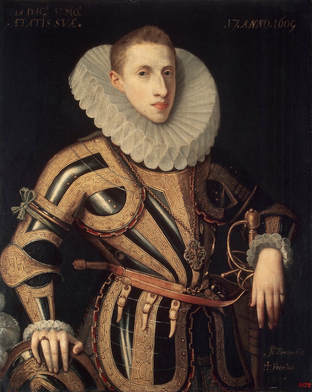 Portræt af Diego de Villamayor af Juan Pantoja de la Cruz