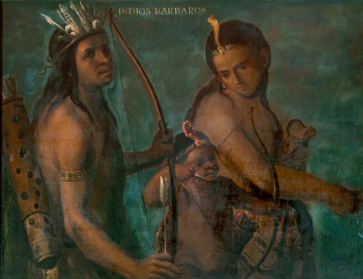 Barbarindianere, ca. 1715 af Juan Rodríguez Juárez