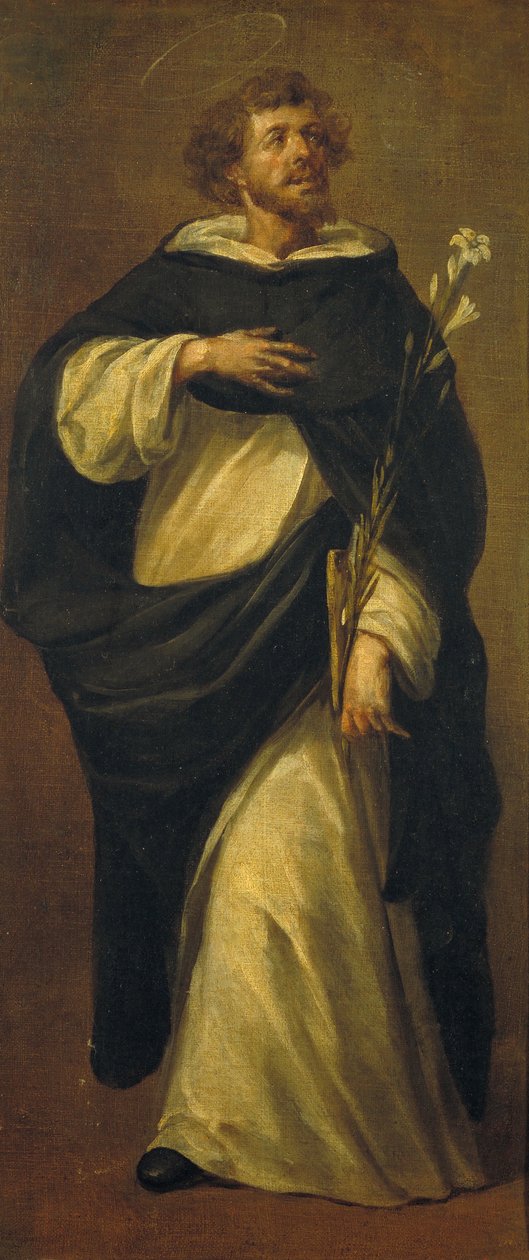 Saint Dominic de Guzmán af Juan Valdés de Leal