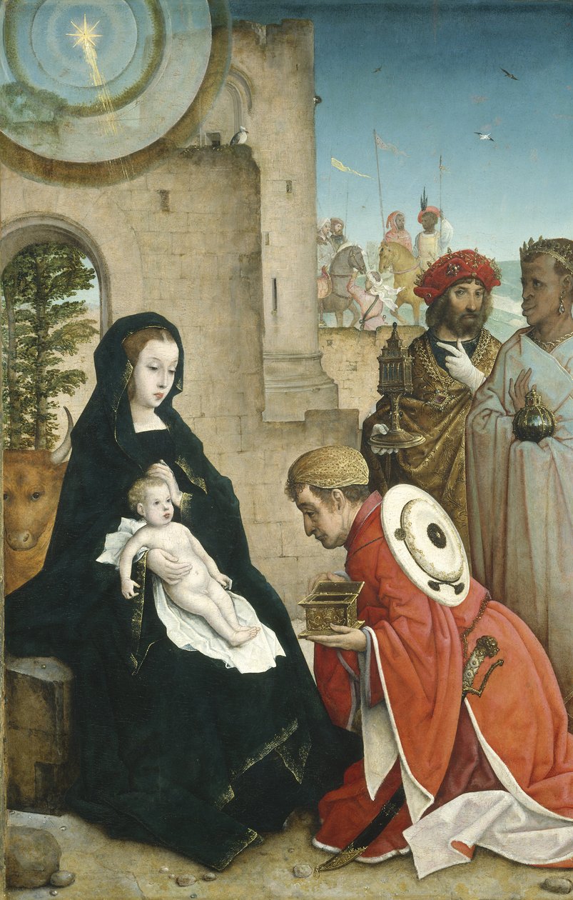 Tilbedelse af Magi, c.1508-19 af Juan de Flandes