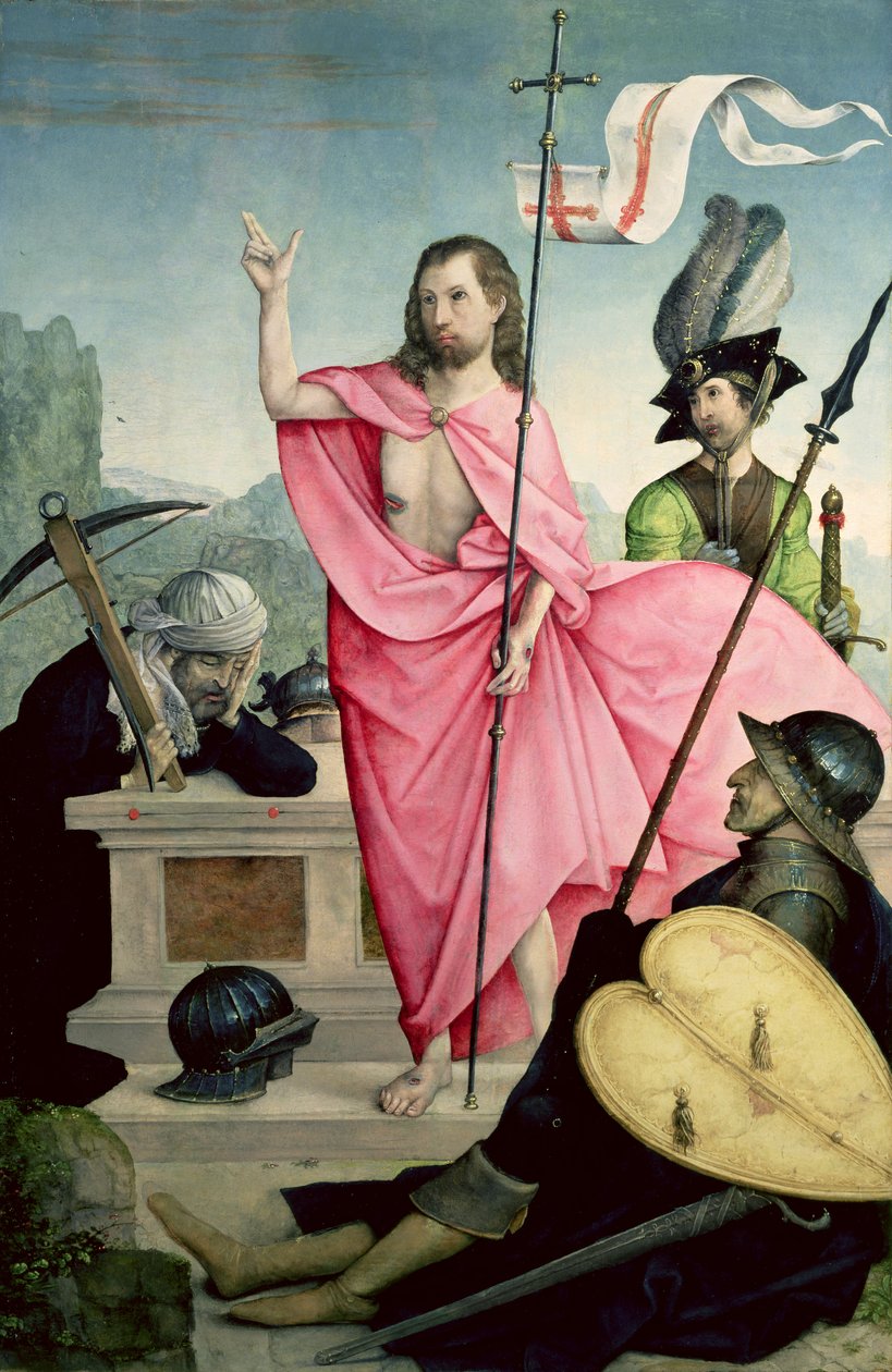 Opstandelse (tempera på panel) af Juan de Flandes