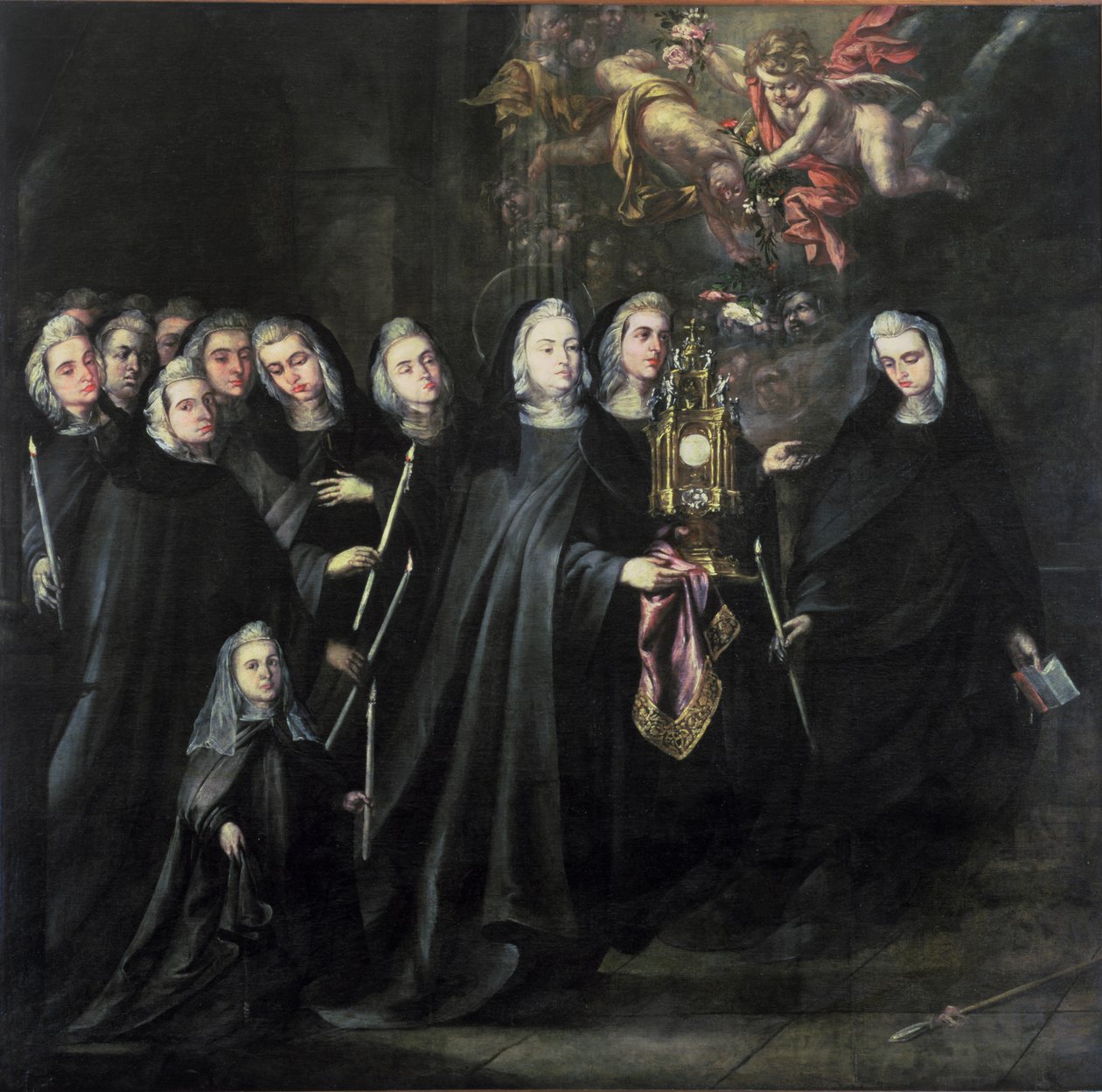 Procession af St. Clare med eukaristien af Juan de Valdes Leal