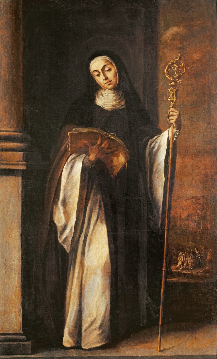 St. Paula eller en abbedisse, 1655 af Juan de Valdes Leal