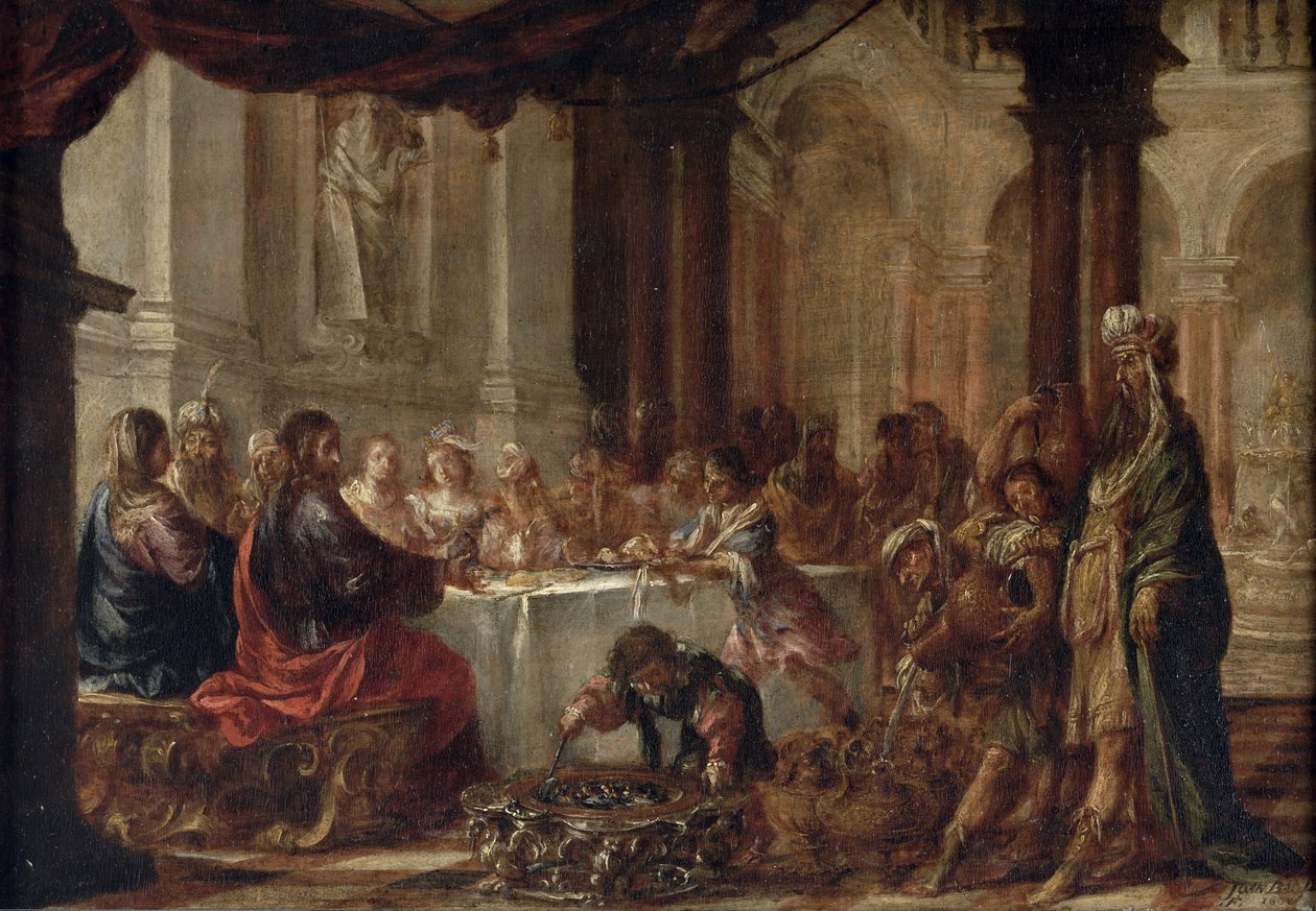 Ægteskabet i Kana, 1660 af Juan de Valdes Leal