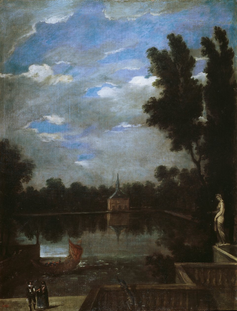 Grand Pond of the Buen Retiro, ca. 1657 af Juan Bautista Martinez Del Mazo