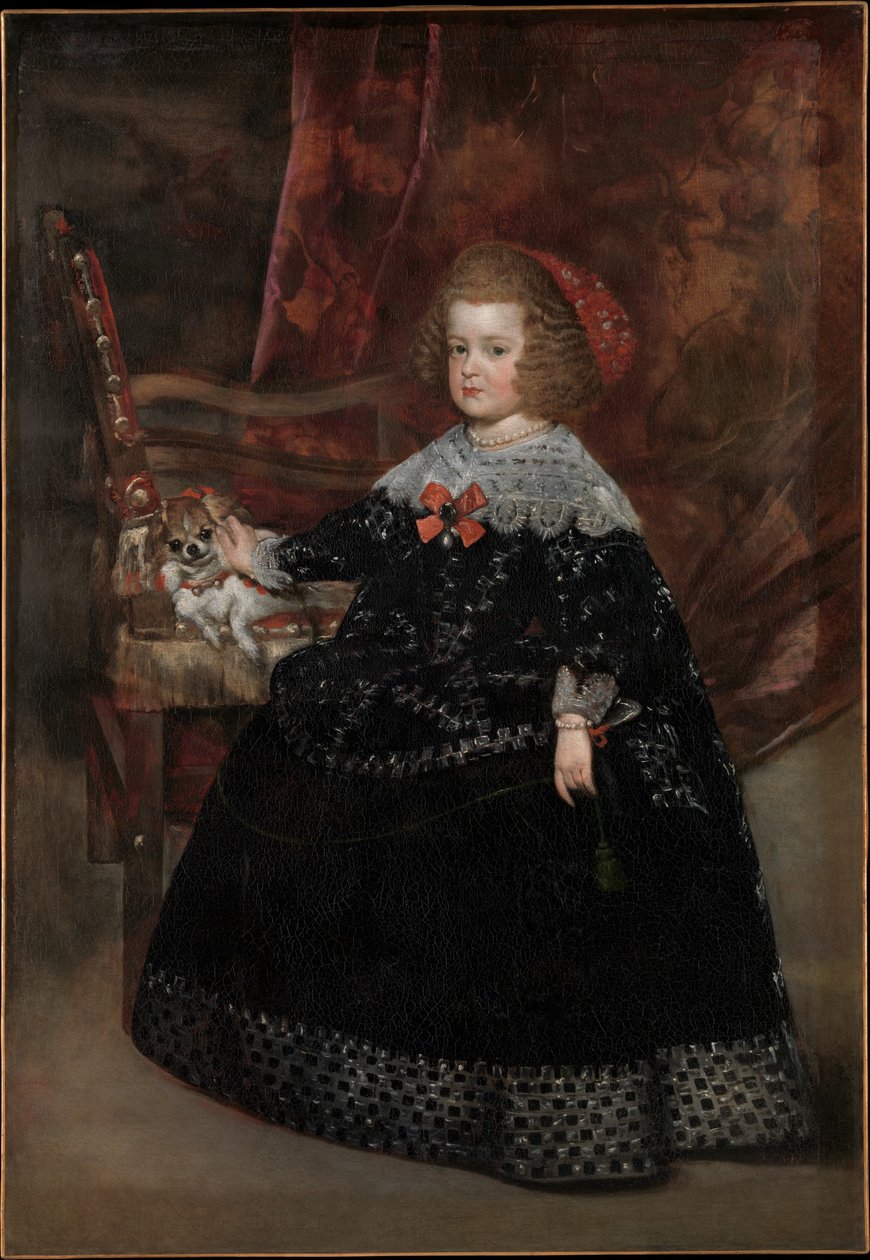 María Teresa (1638-83), Infanta of Spain, ca. 1645 (olie på lærred) af Juan Bautista Martinez Del Mazo