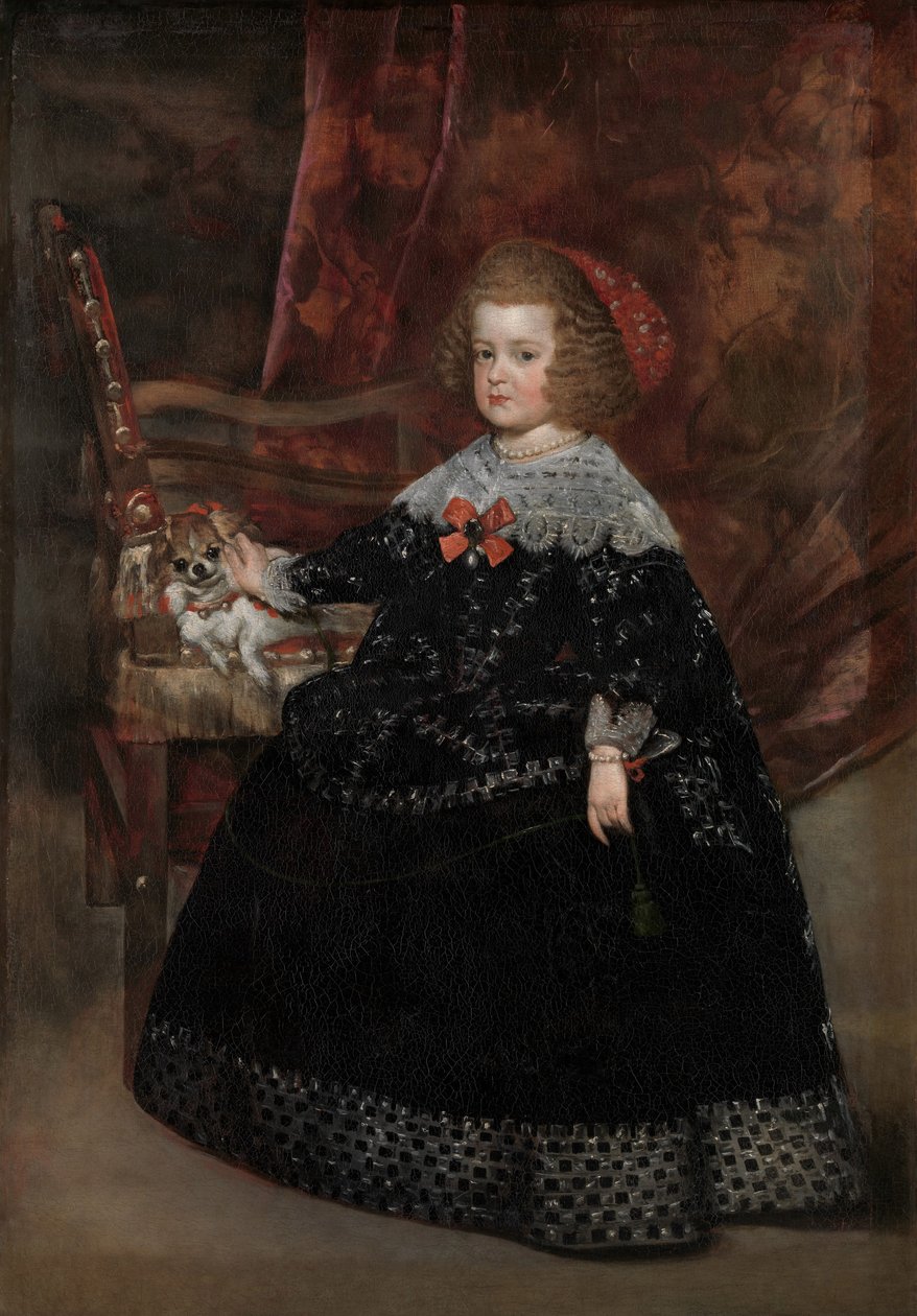 Maria Teresa, Infanta af Spanien, ca. 1645 (olie på lærred) af Juan Bautista Martinez Del Mazo