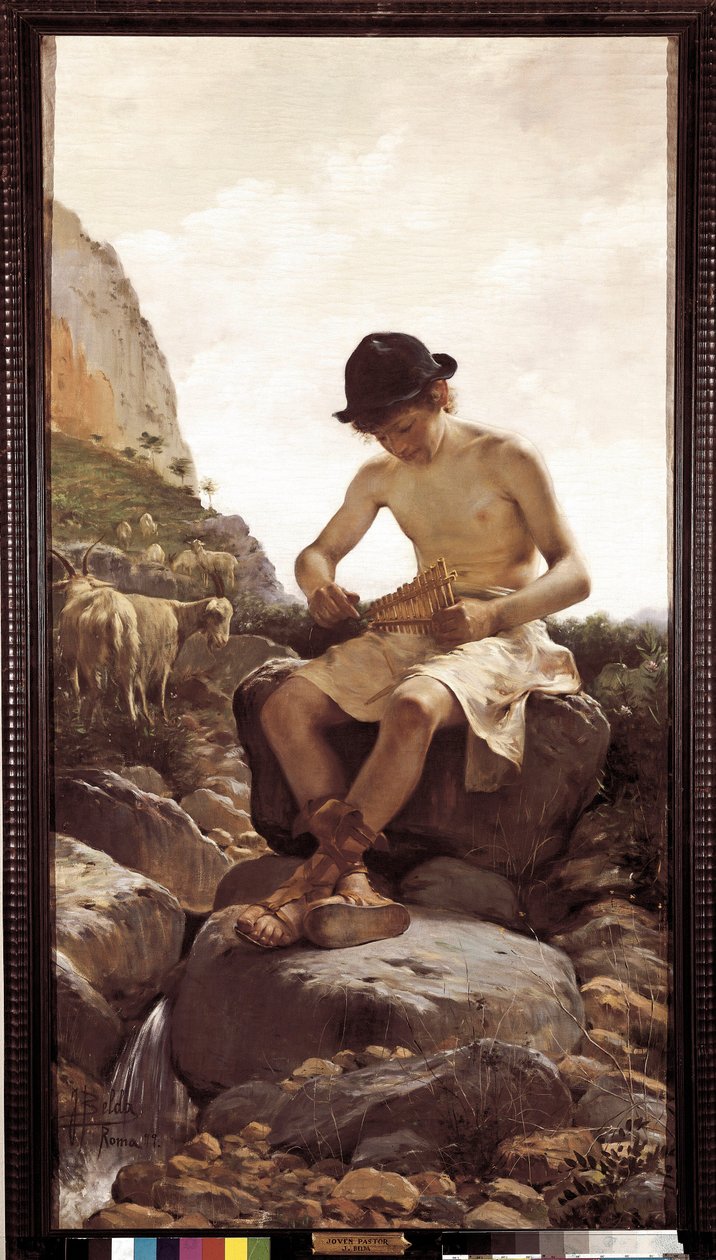Ung hyrde. (Maleri, 20. århundrede) af Juan Belda Norales
